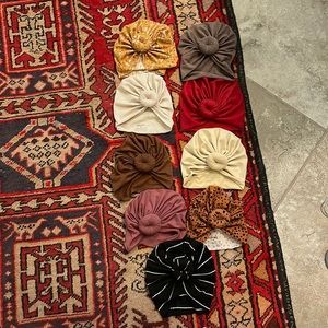 Total of 9 Bunny Knots Turbans Size XS (3-6 Months)